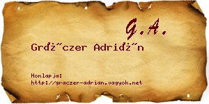 Gráczer Adrián névjegykártya
