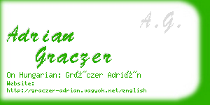 adrian graczer business card